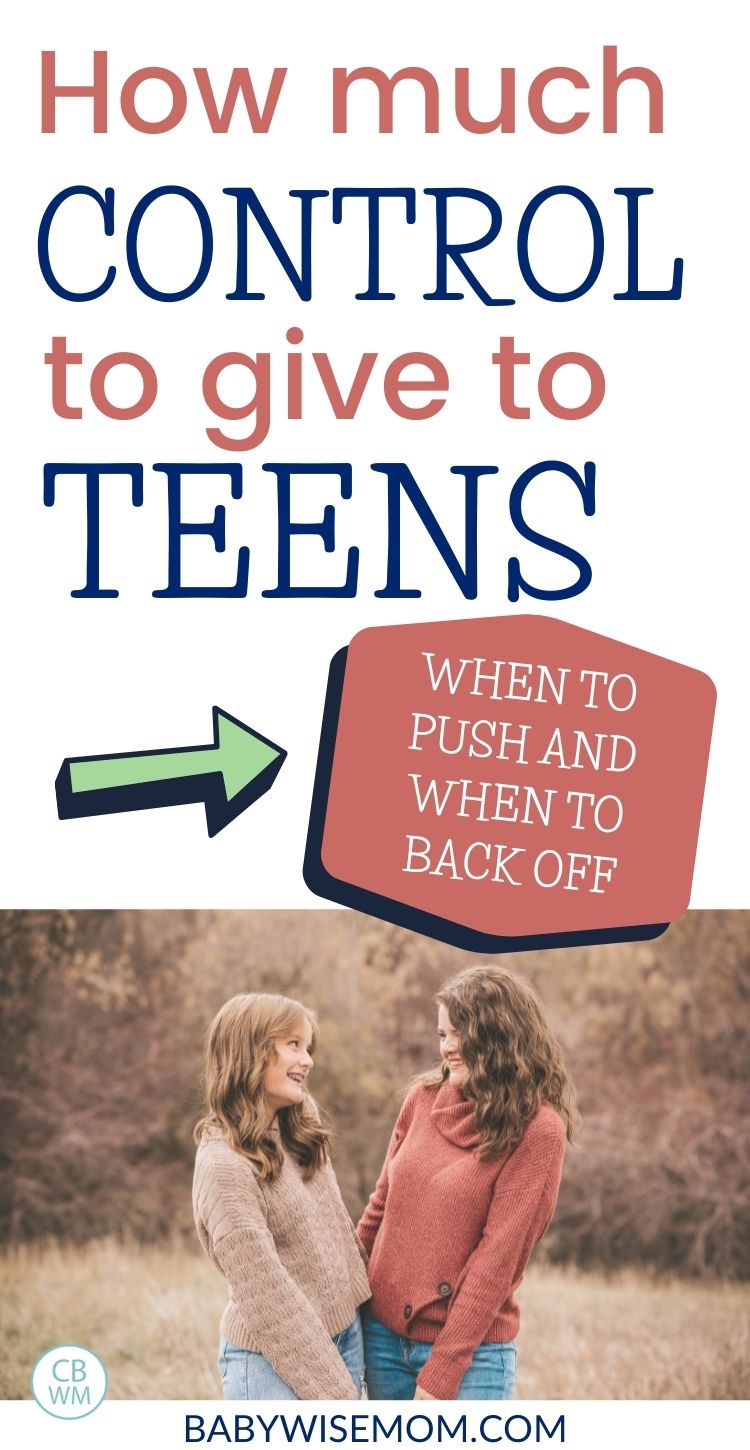 How much control to give teens