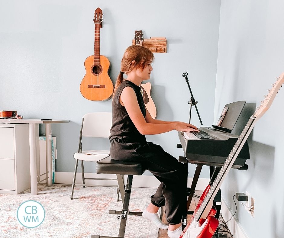 15 year old Kaitlyn playing the piano