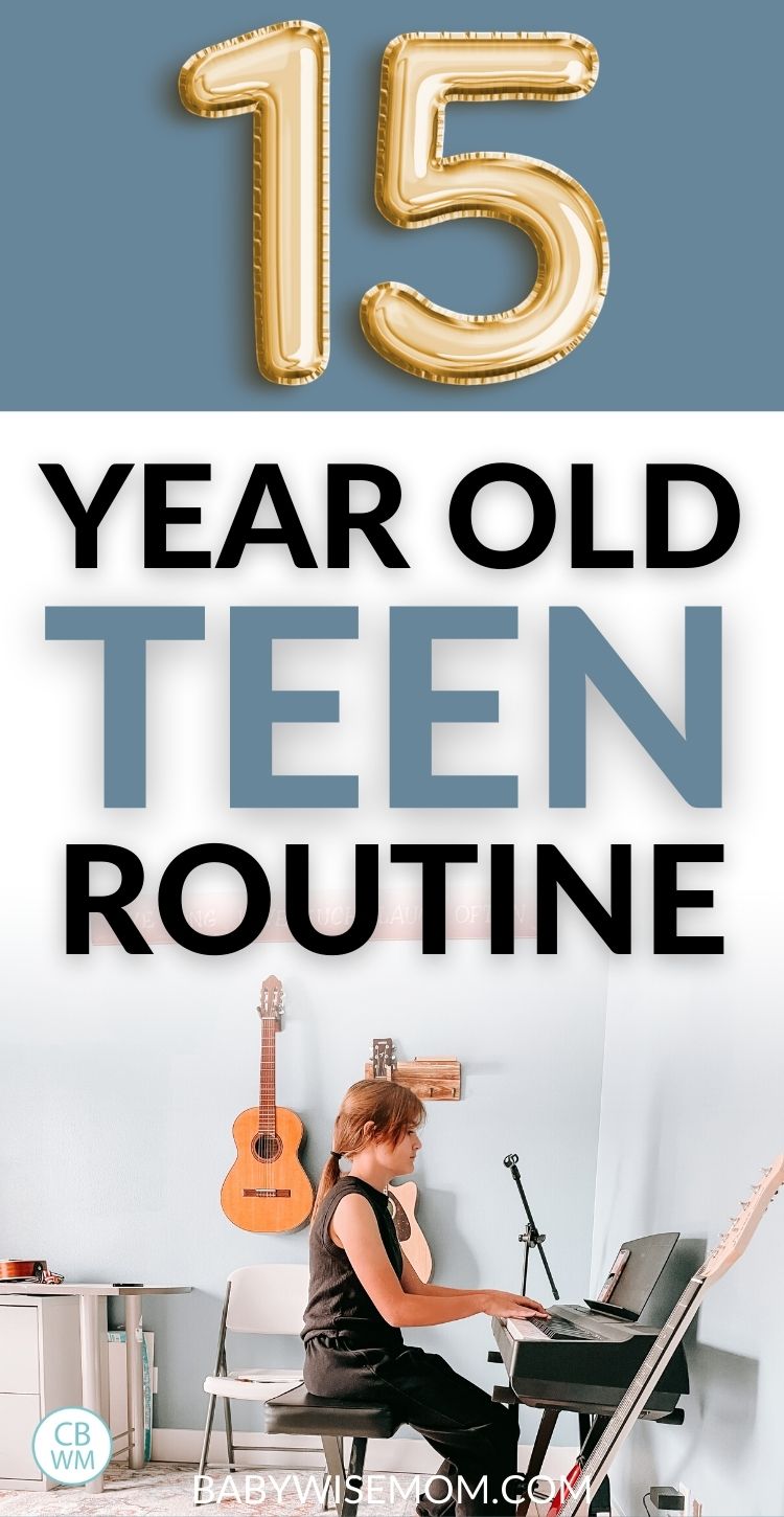 15 year old routine