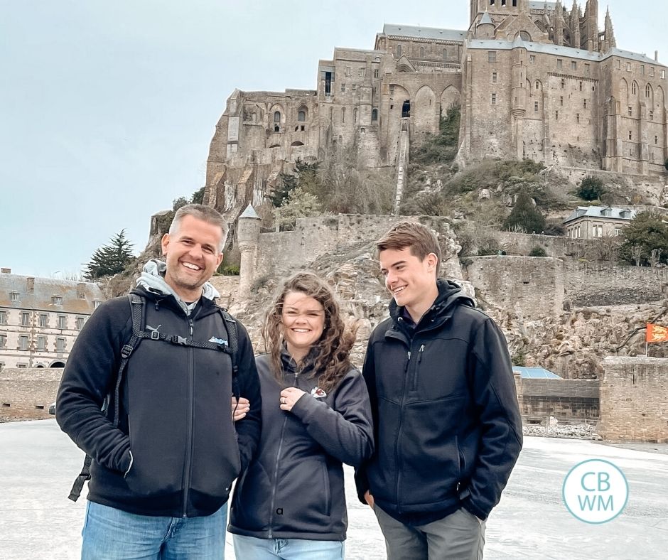 Nate, Valerie, and Brayden in France