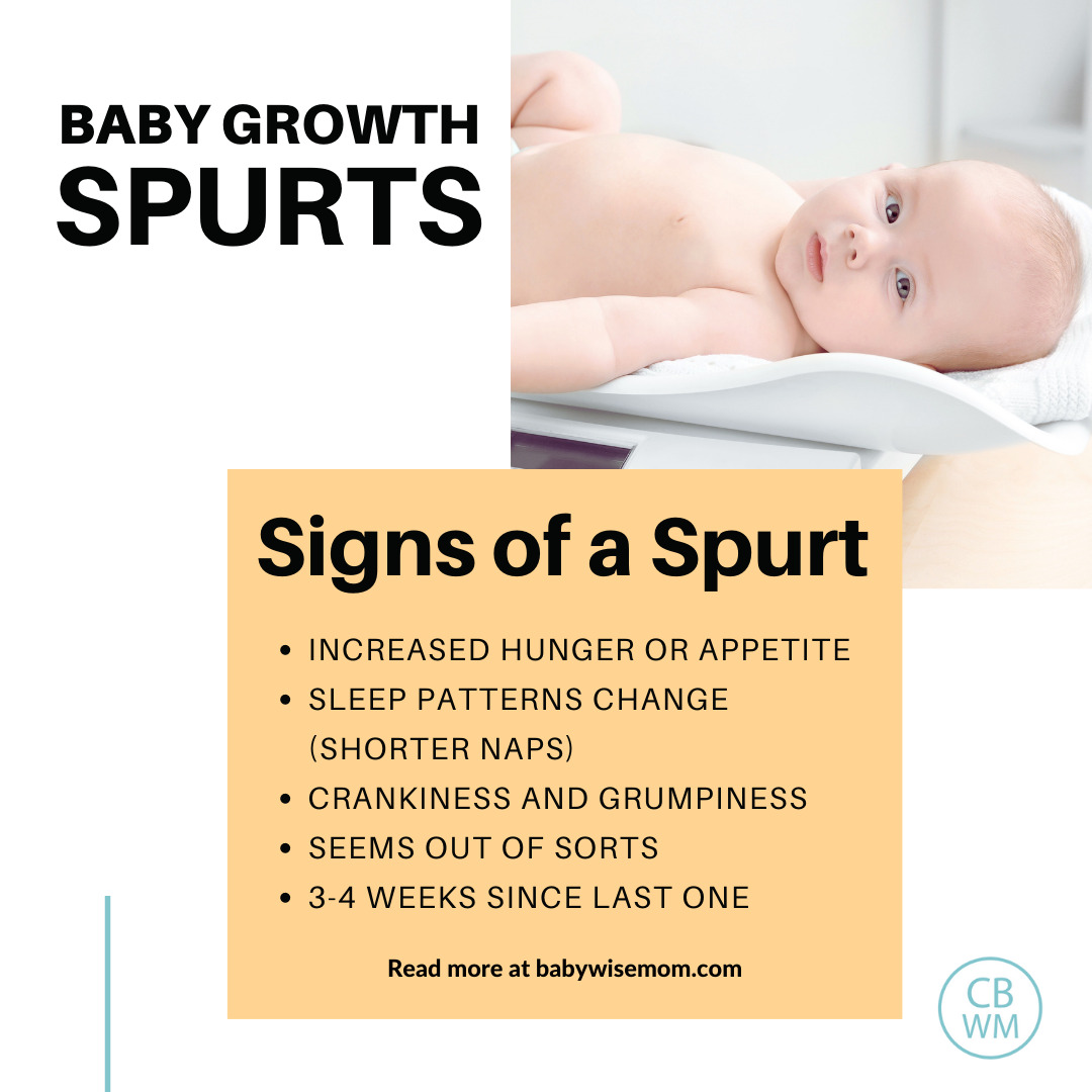 Baby growth spurts signs graphic