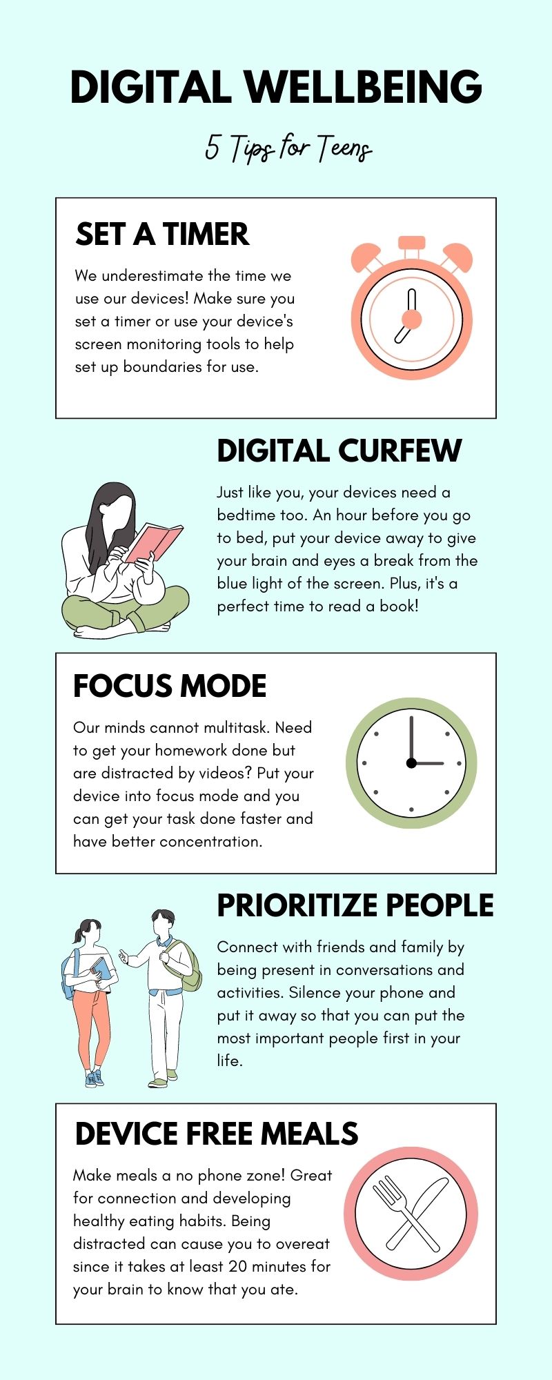 Digital wellbeing tips