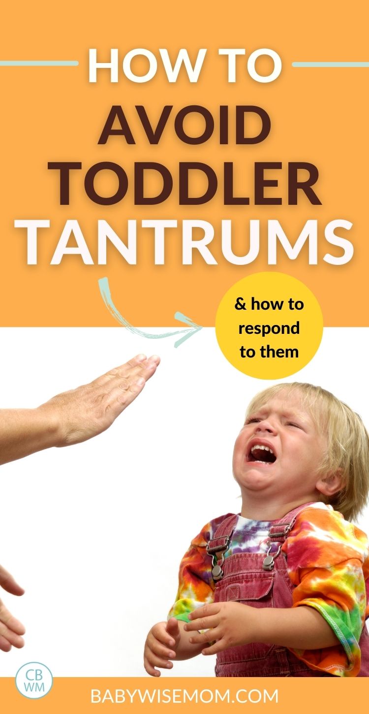 how to avoid tantrums and respond to them pinnable image