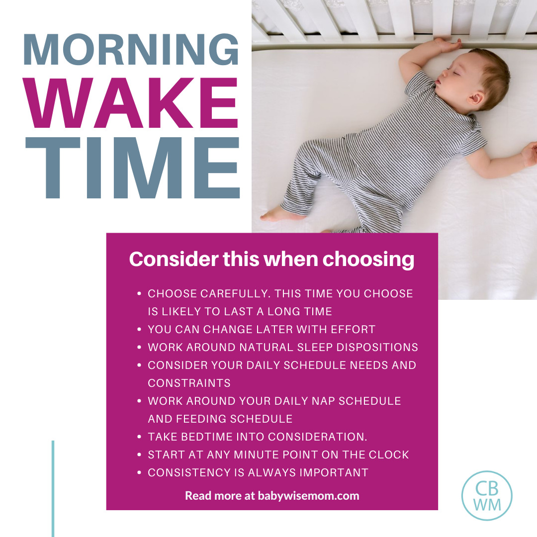 Morning wake time considerations graphic