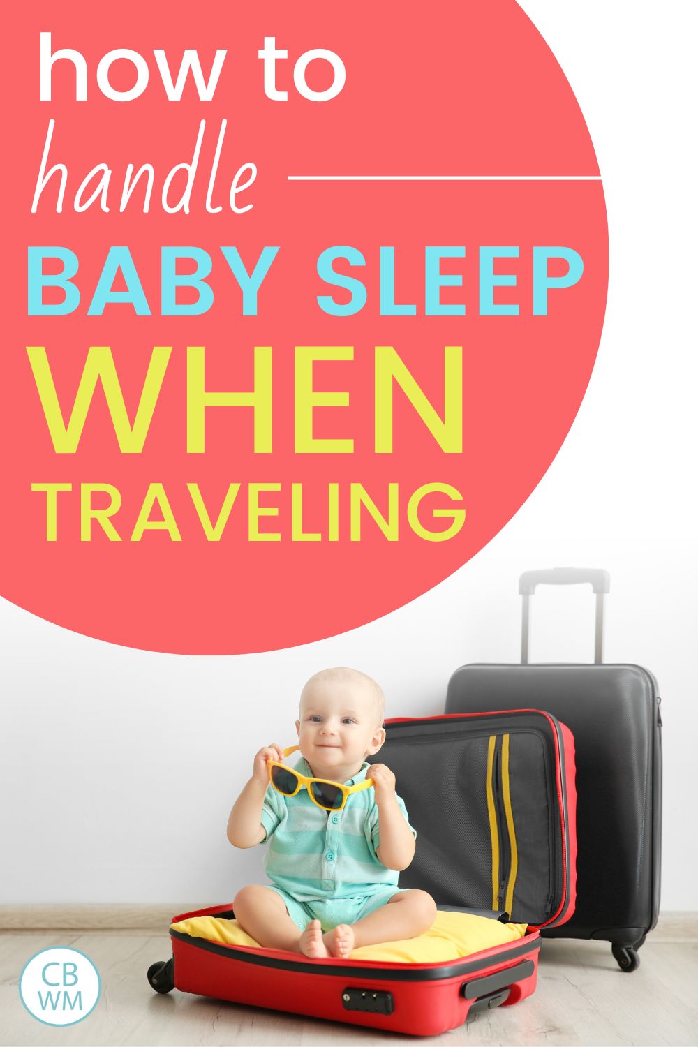 baby sleep when traveling pinnable image