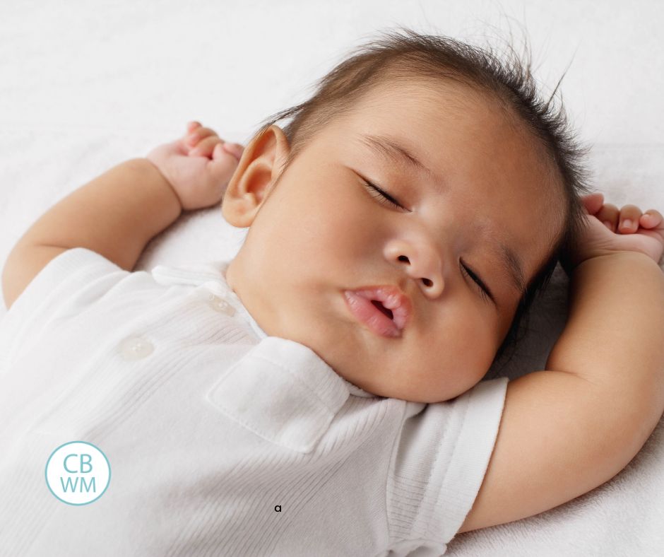 Baby sleeping in crib