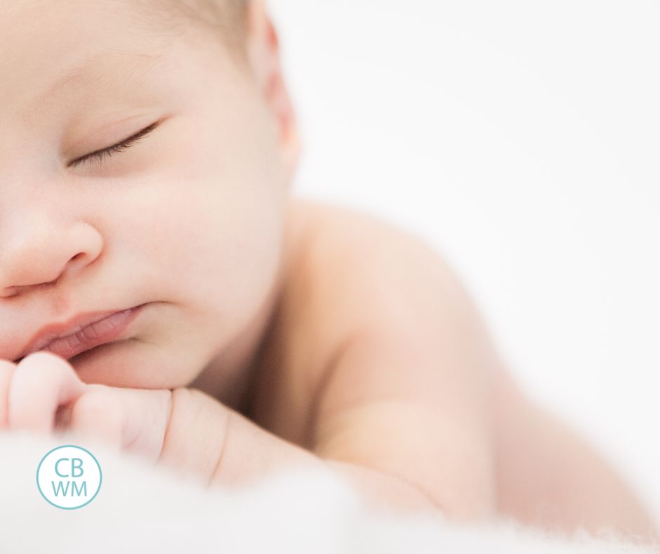 Newborn baby sleeping