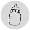 Baby bottle button