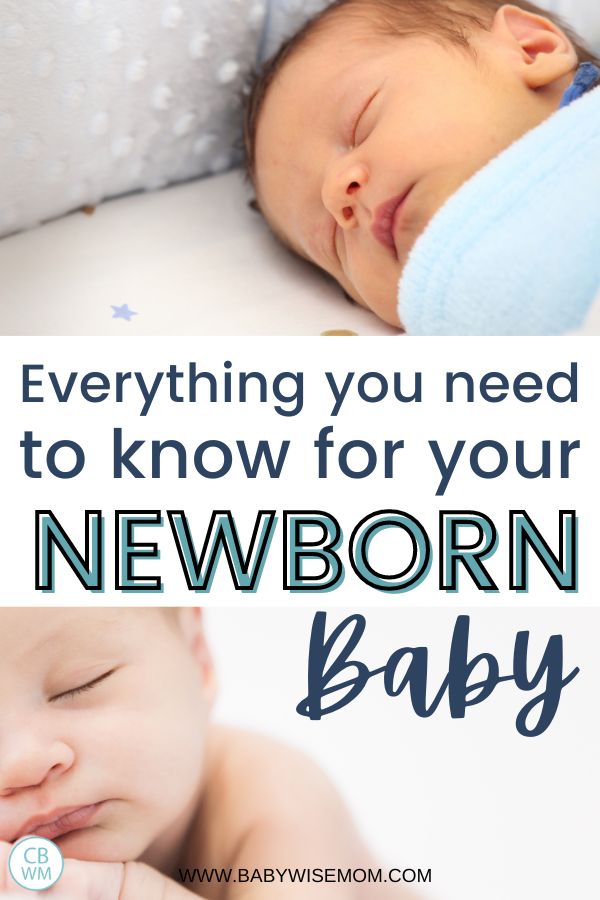 Everything you need for newborn baby pinnable image