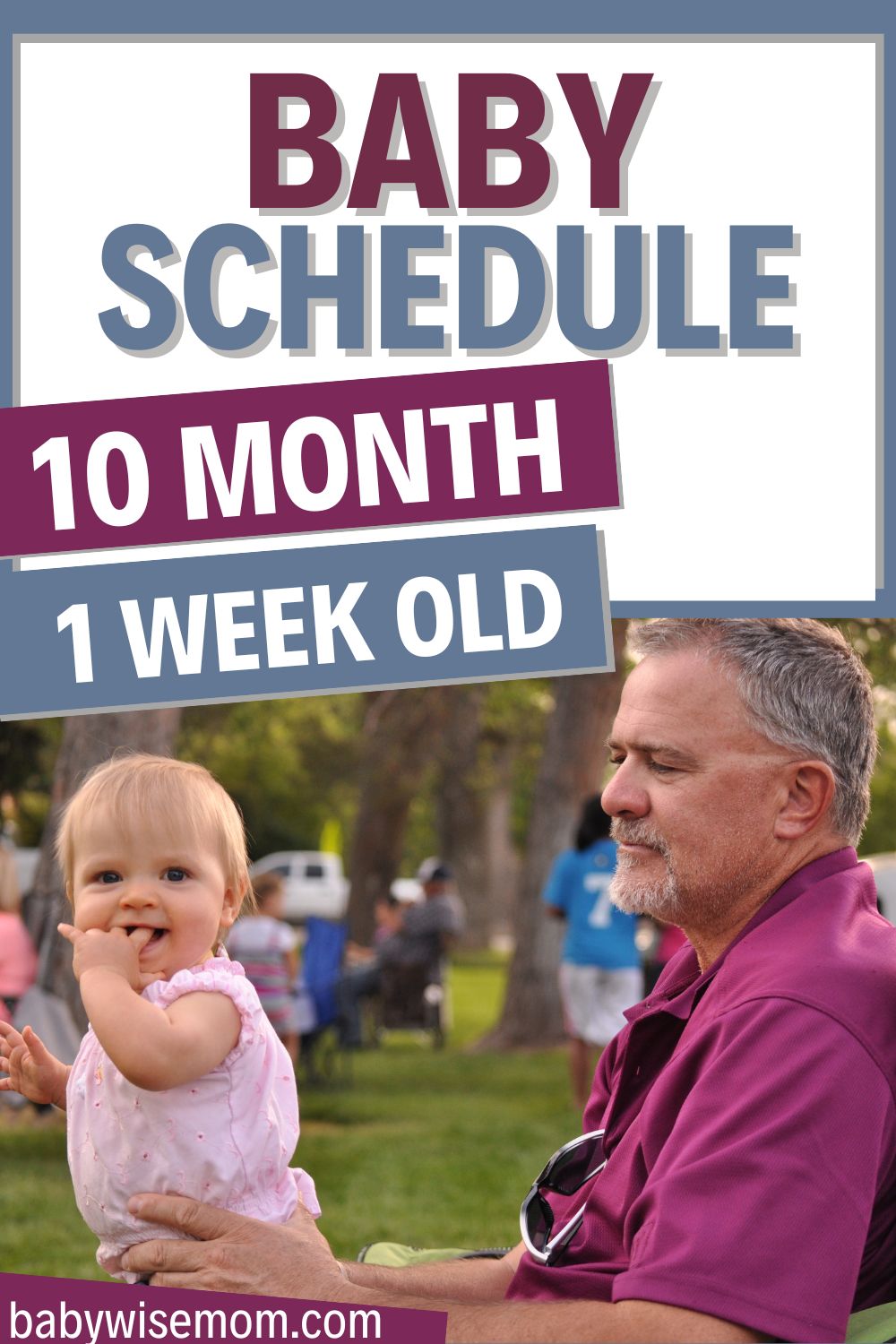 10 month 1 week old baby schedule pinnable image