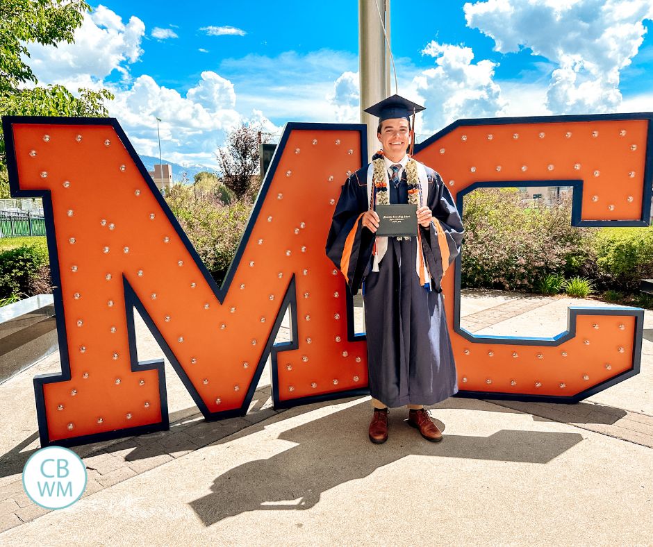 Brayden at graduation