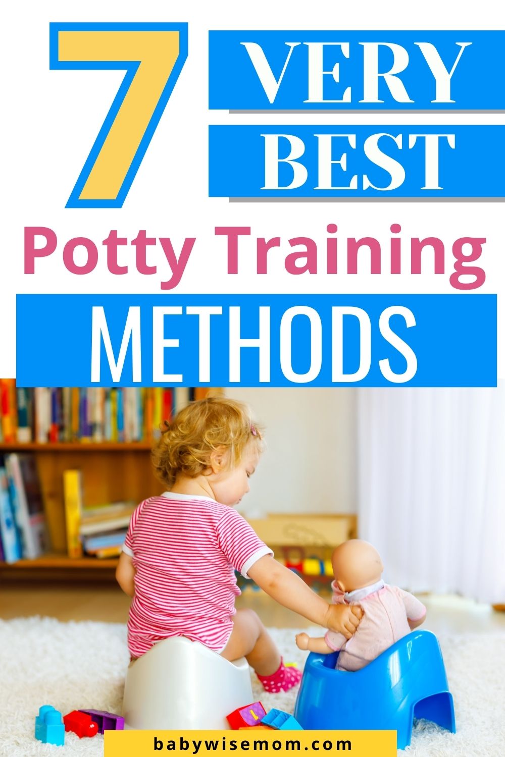 7 best potty training methods pinnable image