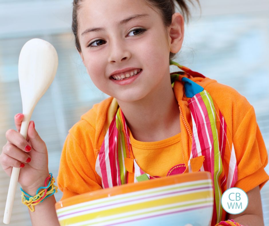 11 year old making dinner