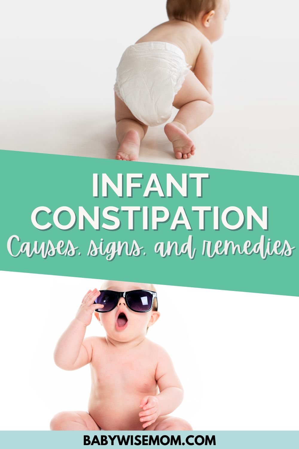Infant constipation pinnable image