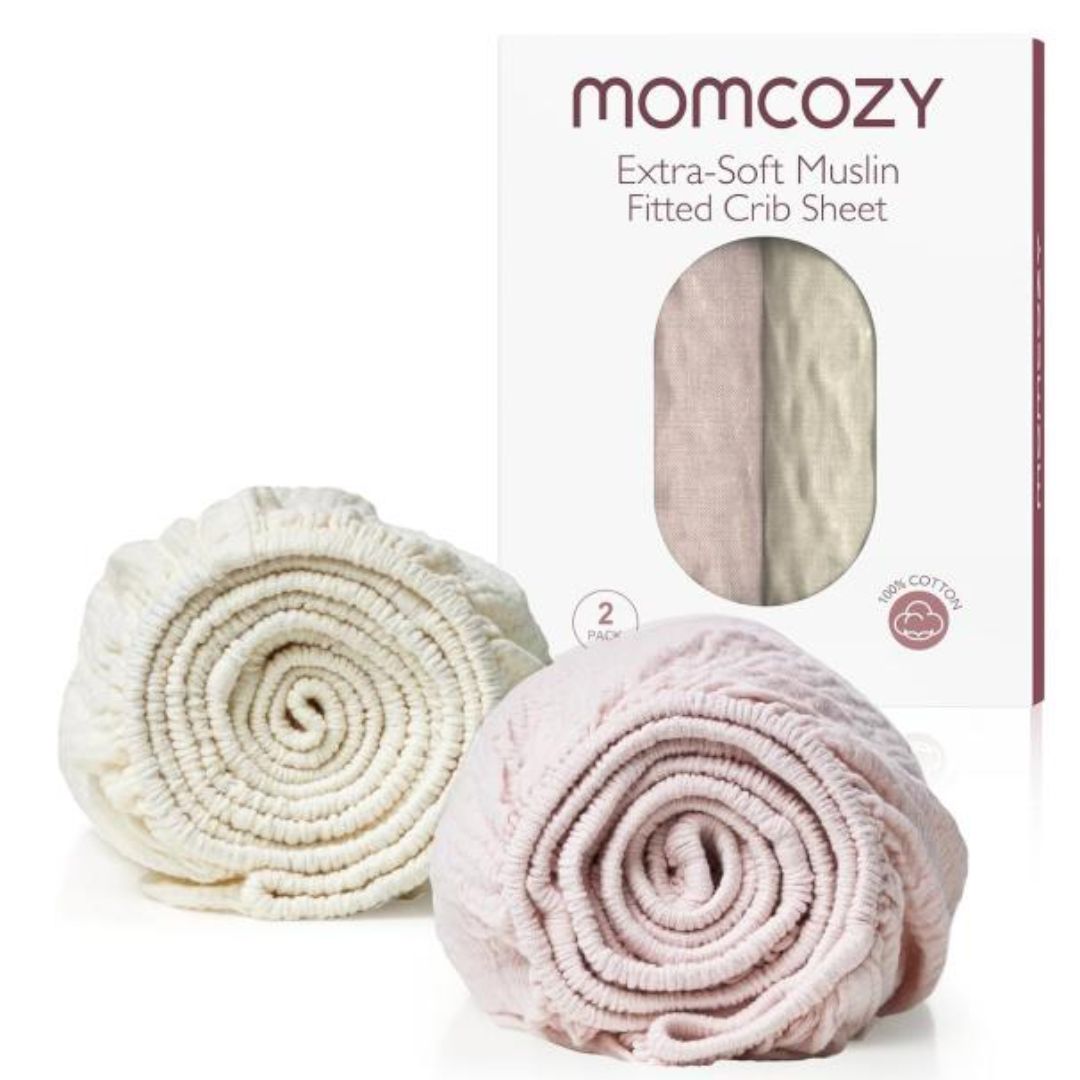 Muslin fitted crib sheet