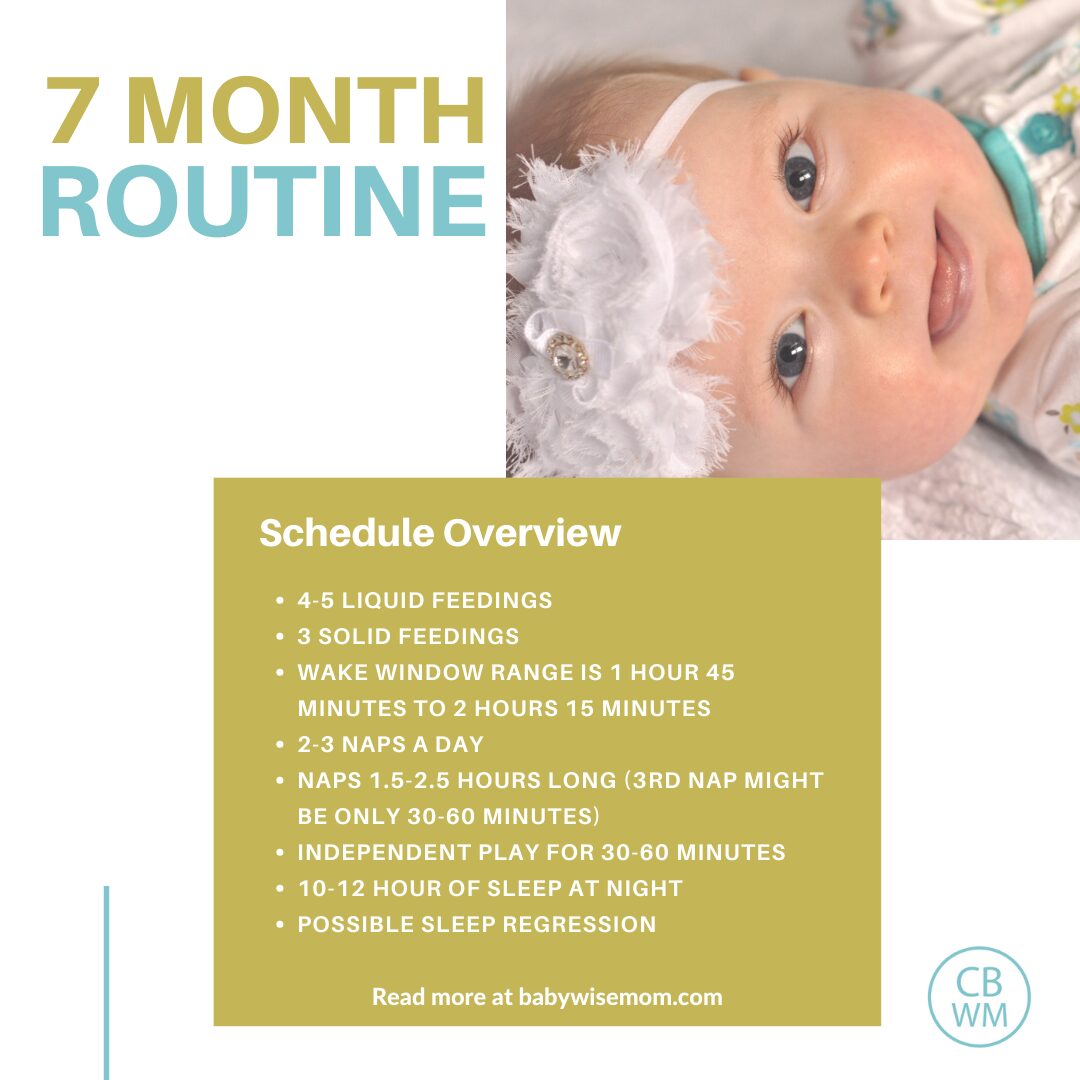 7 month old routine graphic