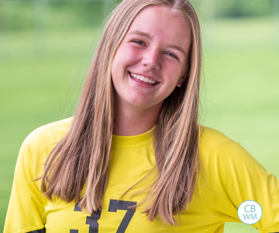 McKenna in he goalie jersey