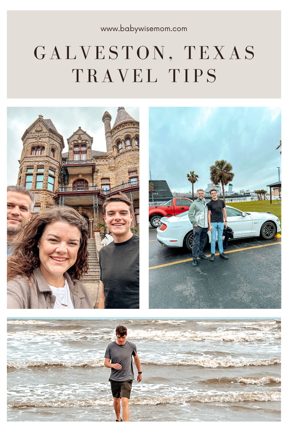 Galveston, Texas travel tips pinnable image