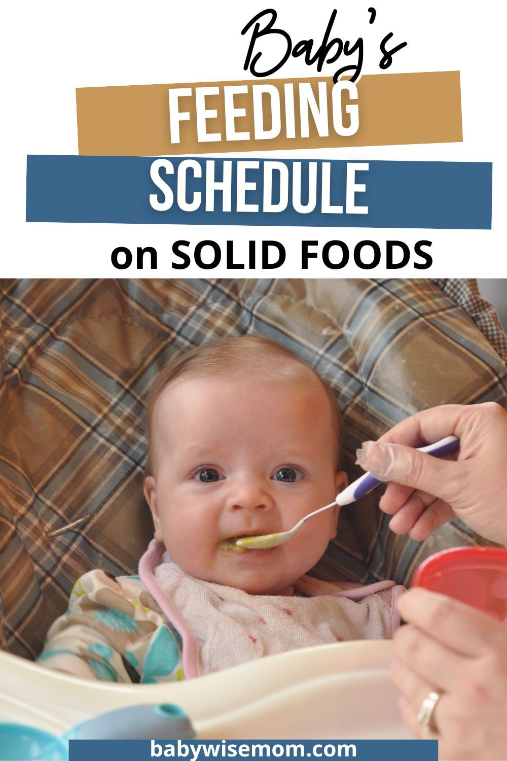 Baby's feeding schedule on solid foods