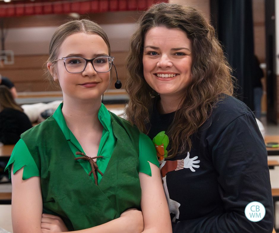 Brinley as Peter Pan with Valerie