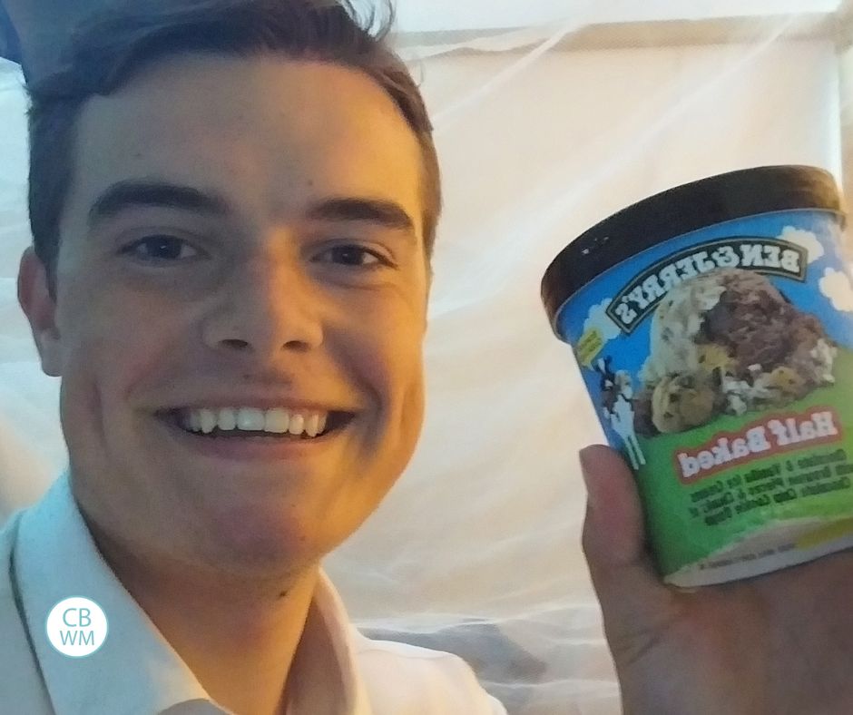 Brayden with Ben and Jerry's Ice Cream
