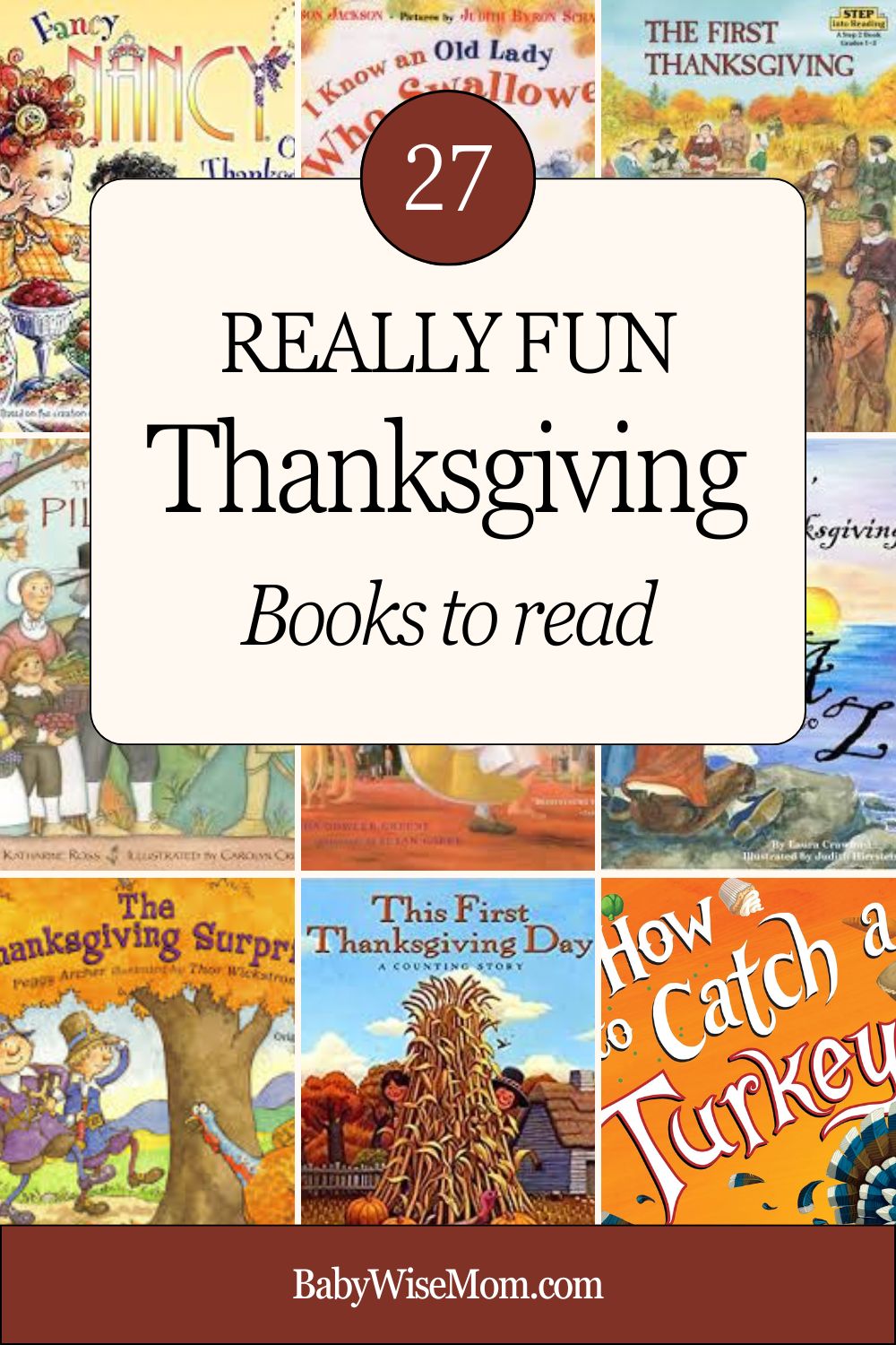 27 Thanksgiving Picture Books pinnable image