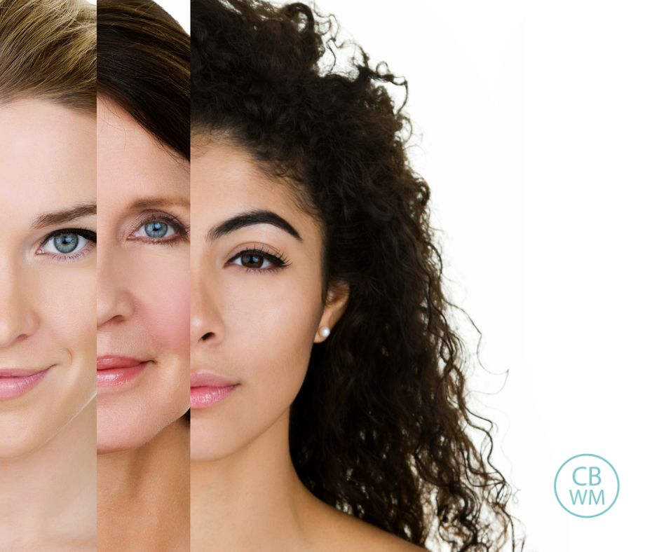 3 women of different hari types