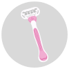 Circle with a razor in it. Click to read post