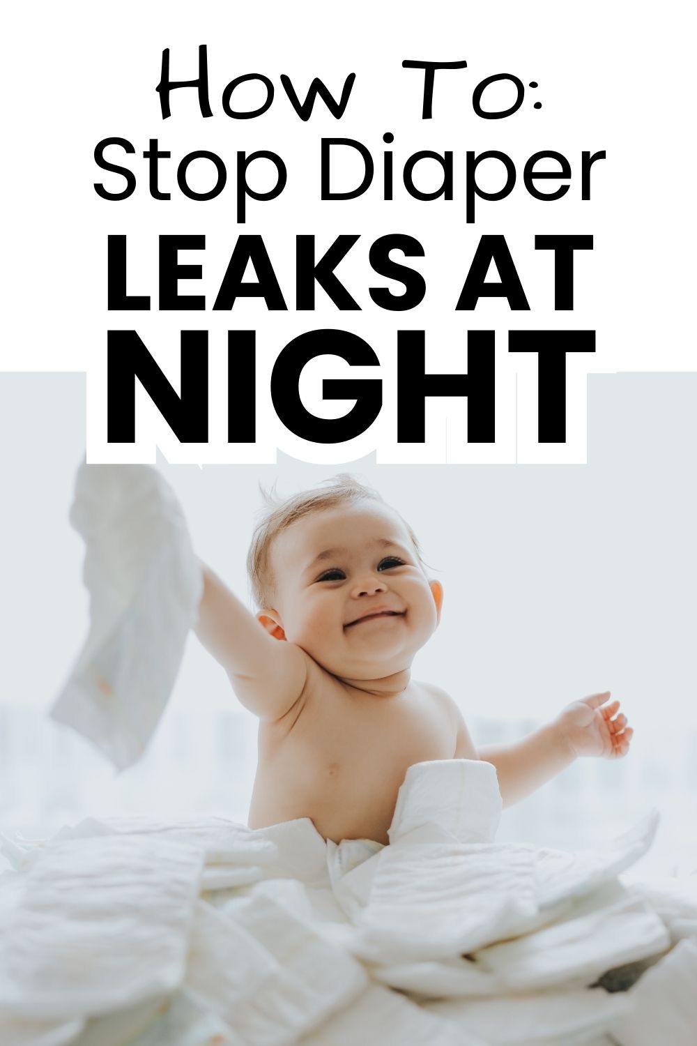 Stop diaper leaks at night pinnable image