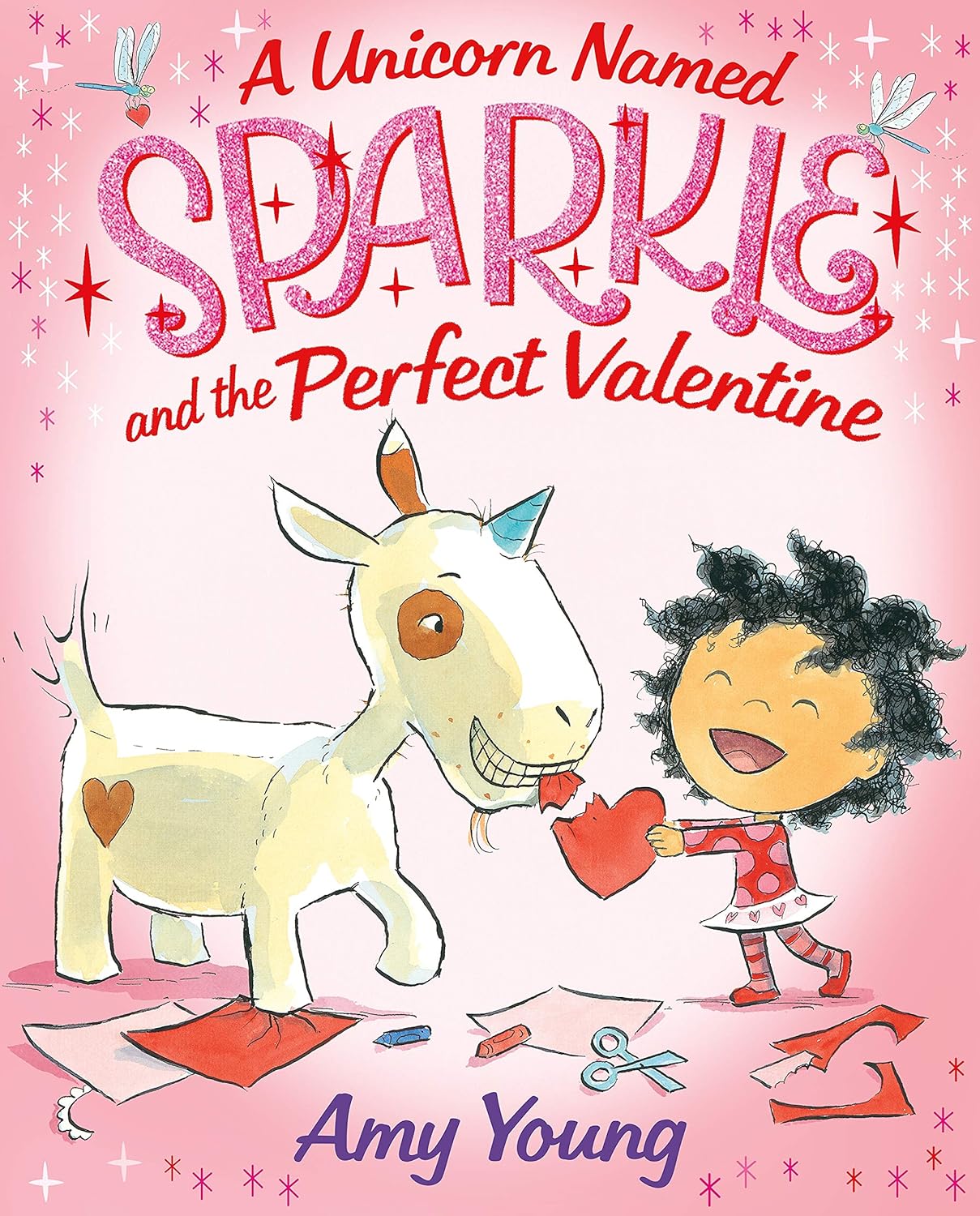 "A Unicorn Named Sparkle and the Perfect Valentine" by Amy Young book cover