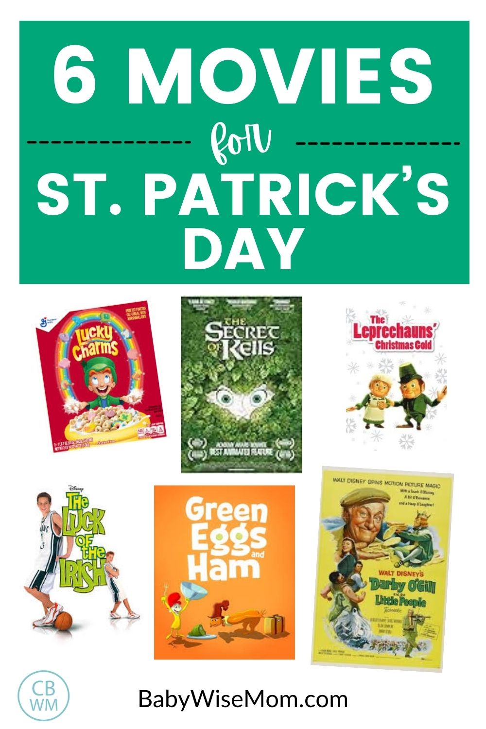 St. Patrick's Day movies pinnable image