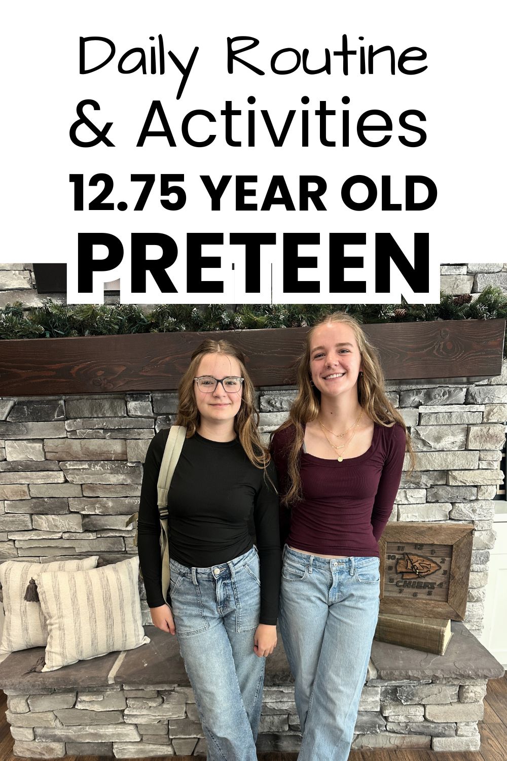 12.75 preteen routine pinnable image