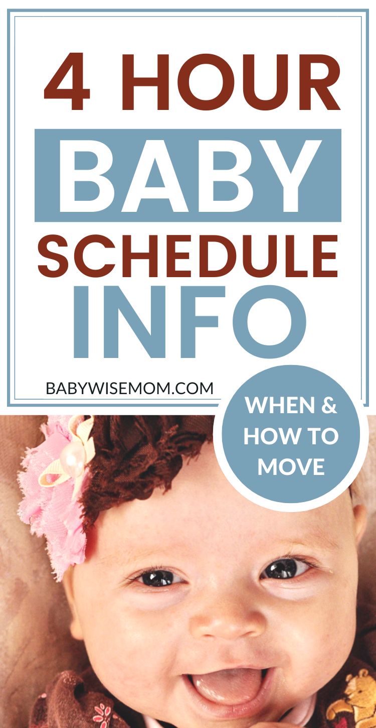 4 hour baby schedule information