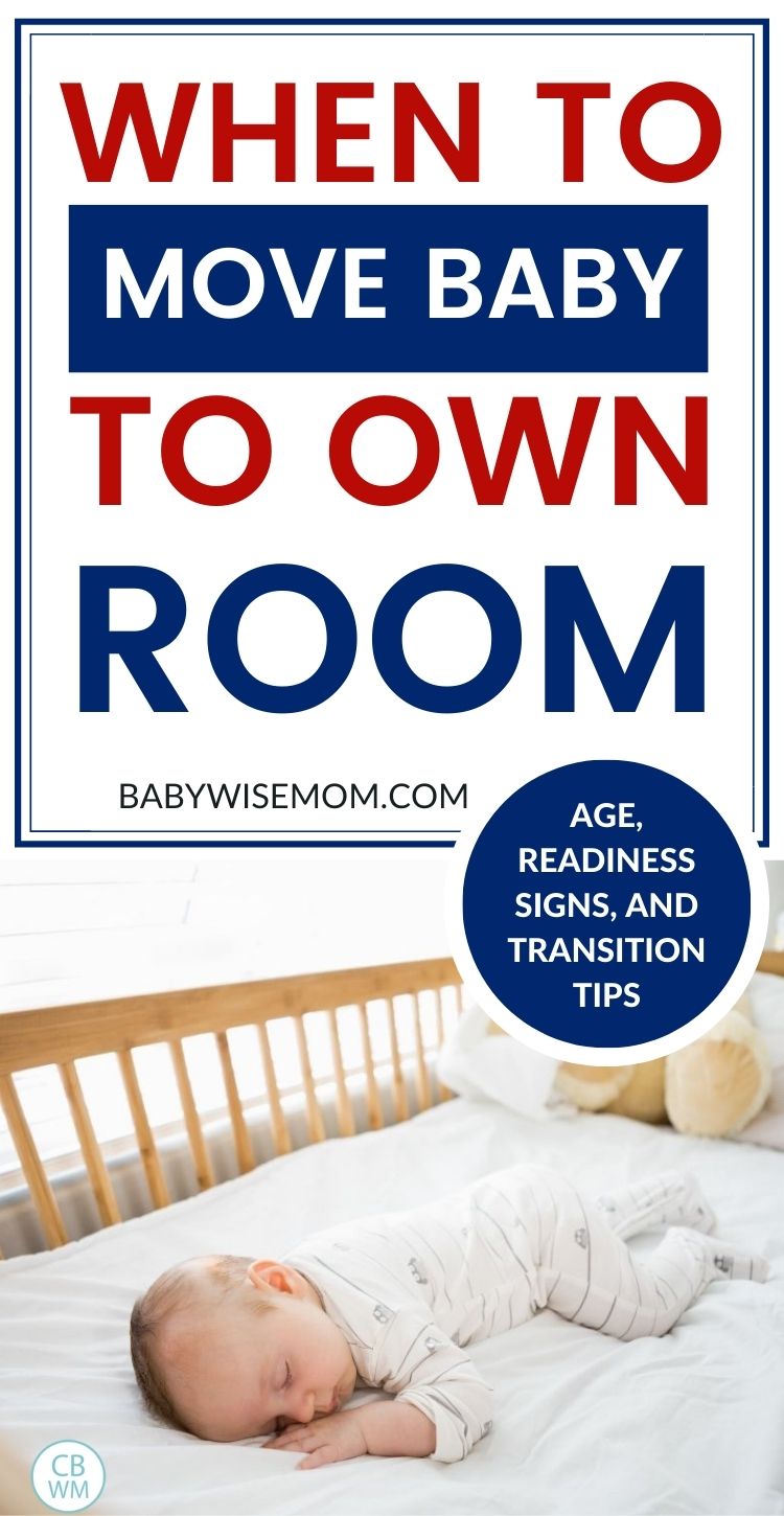 When to move baby to own room pinnable image