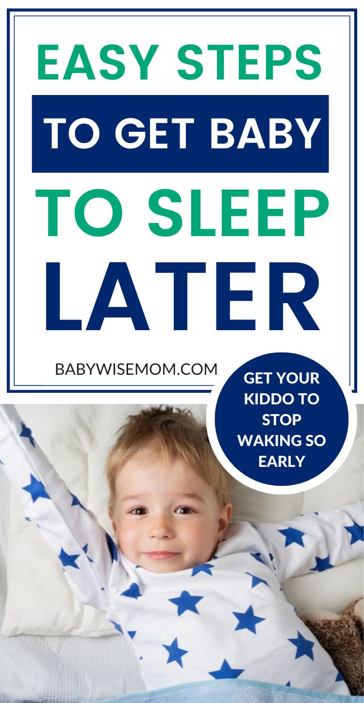 Get kiddo to sleep later pinnable image