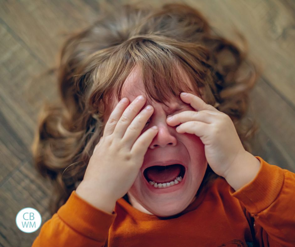 Child having a tantrum