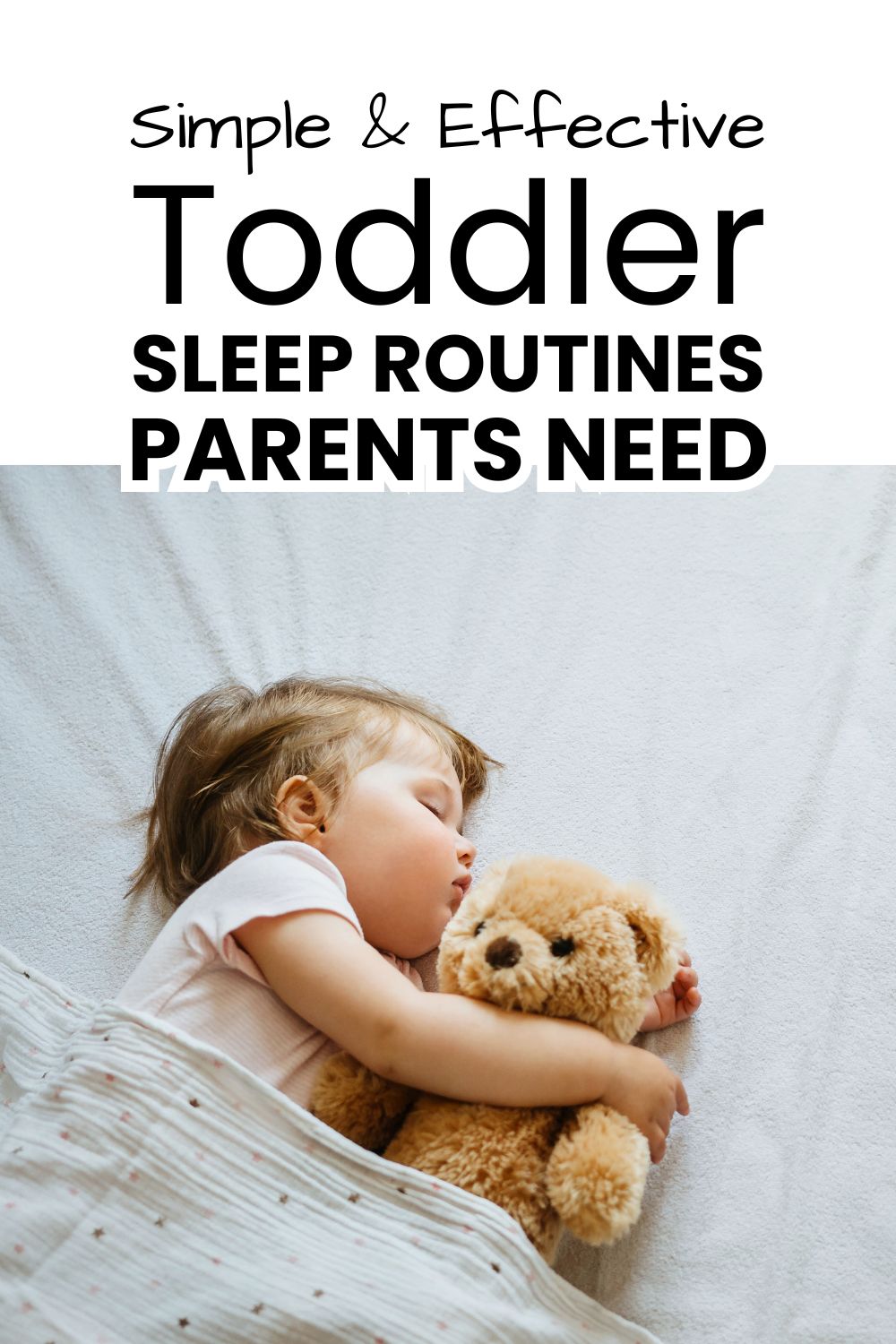 Toddler sleep routines pinnable image