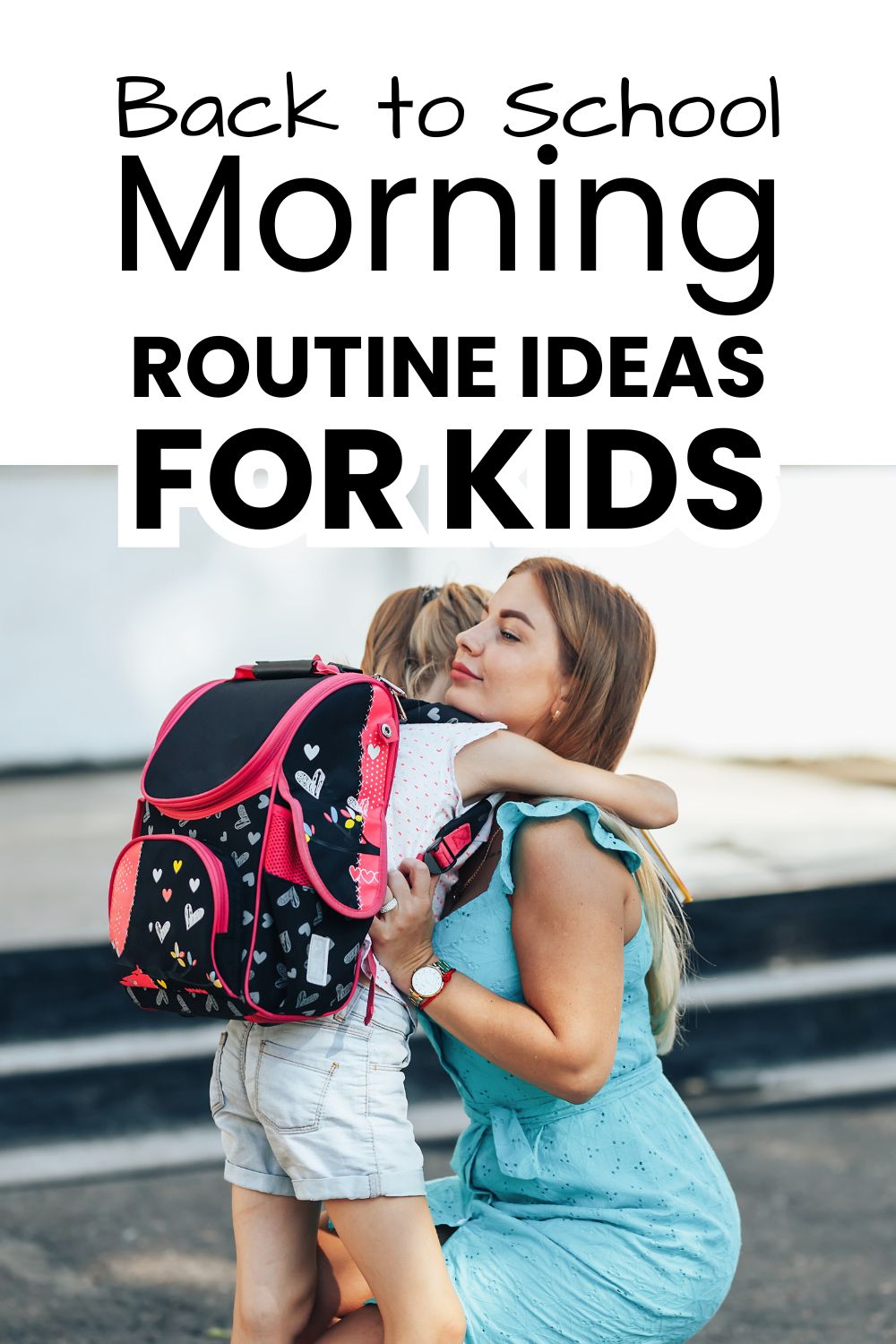 Morning routine ideas pinnable image