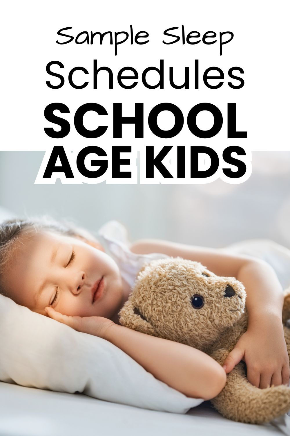 Sample Sleep Schedules pinnable image