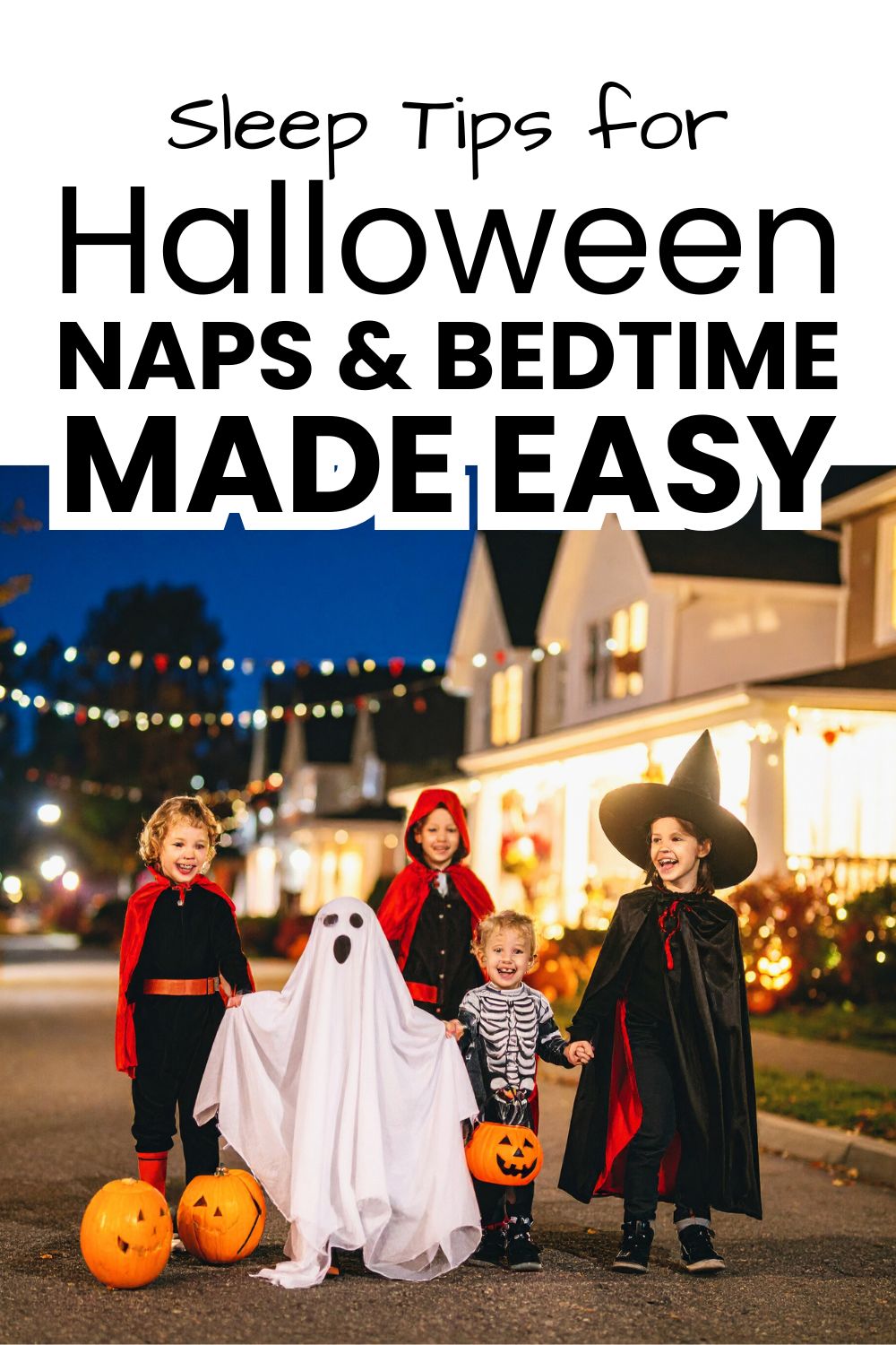 Halloween naps pinnable image