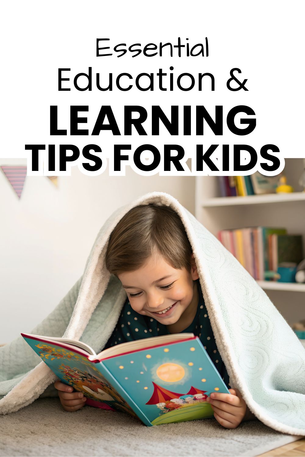 Essential Learning tips for kids pinnable image