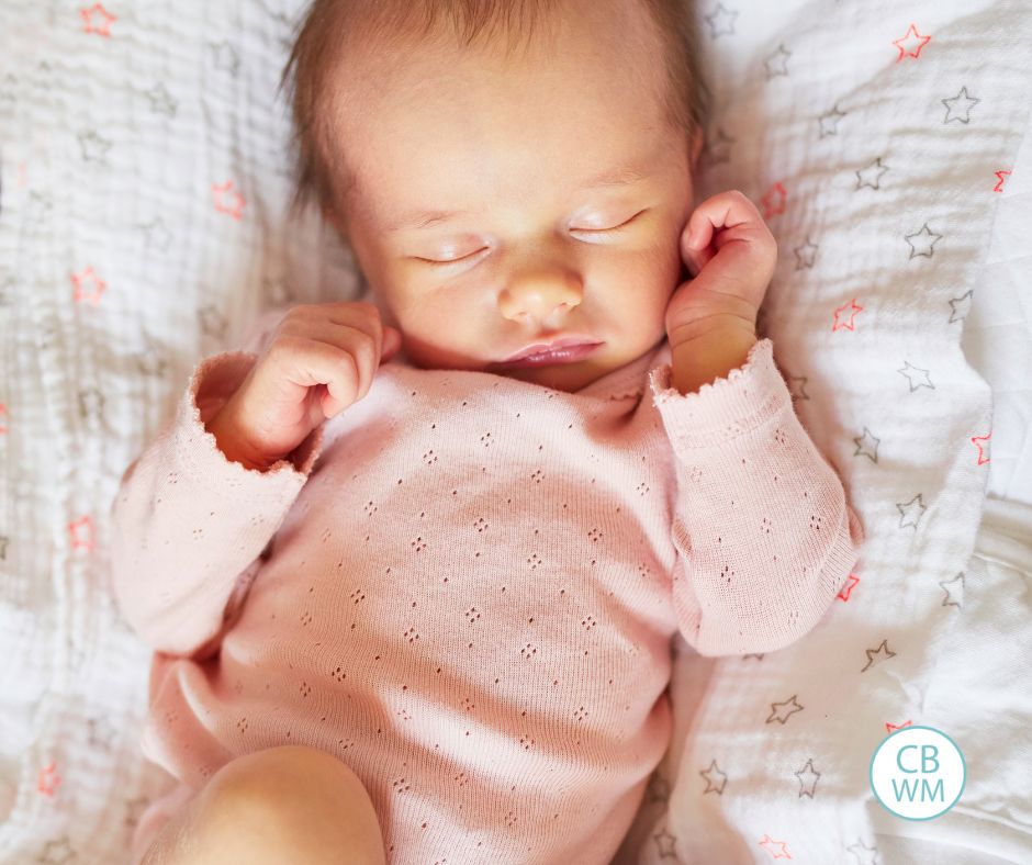 Newborn dressed in pink