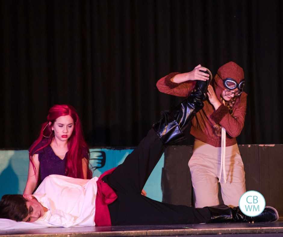 Brinley playing Scuttle in the Little Mermaid Jr