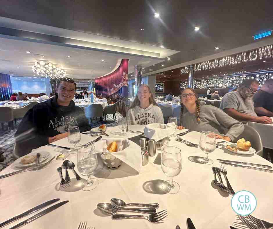 Dining room on the cruise ship