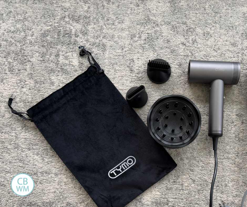 TYMO hair dryer and attachments