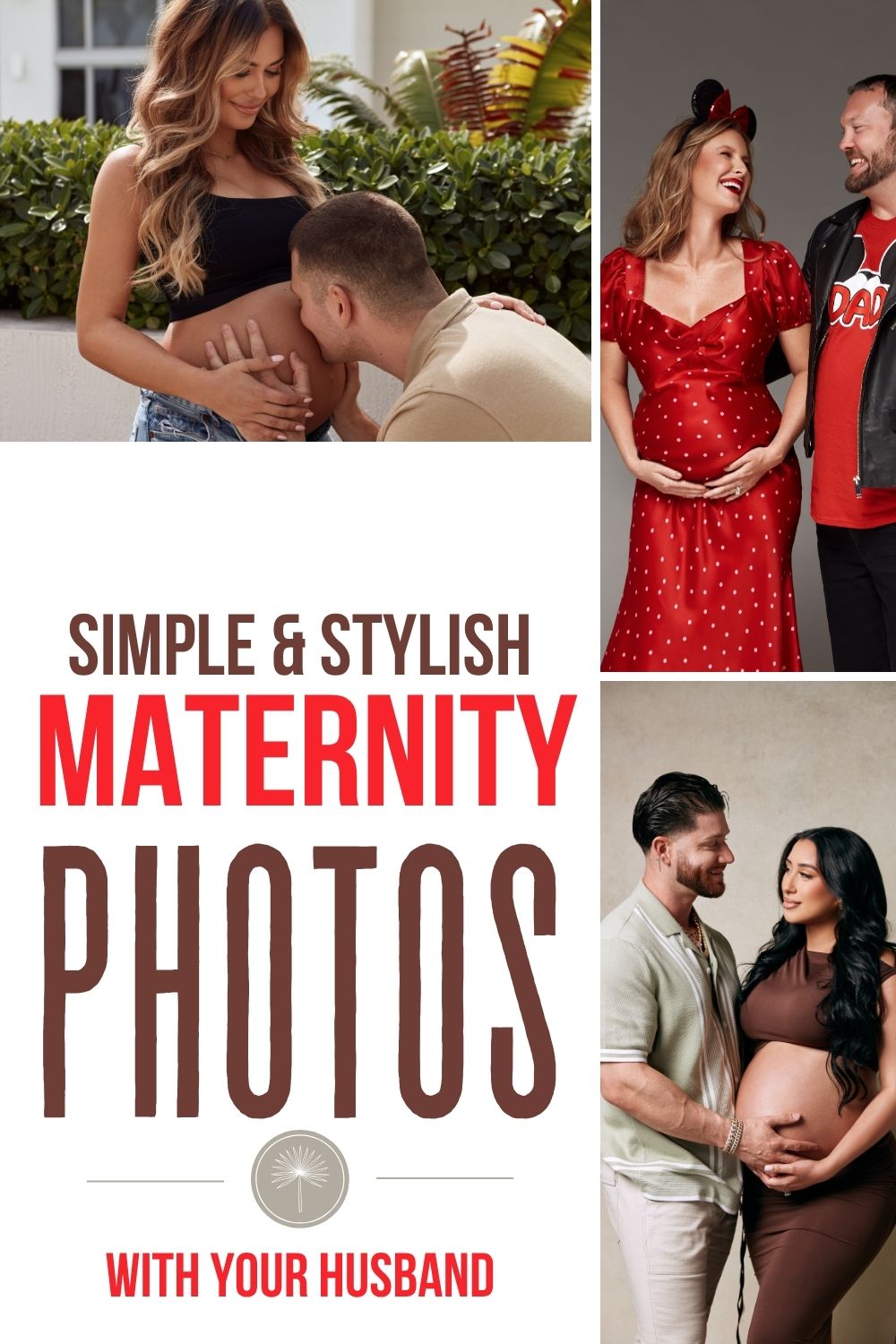 Simple and Stylish Maternity Photos with your Spouse pinnable image
