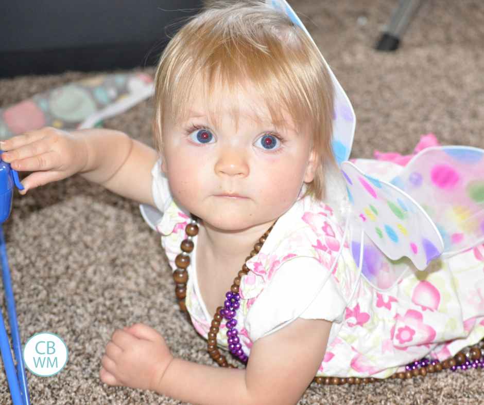 Brinley on tummy