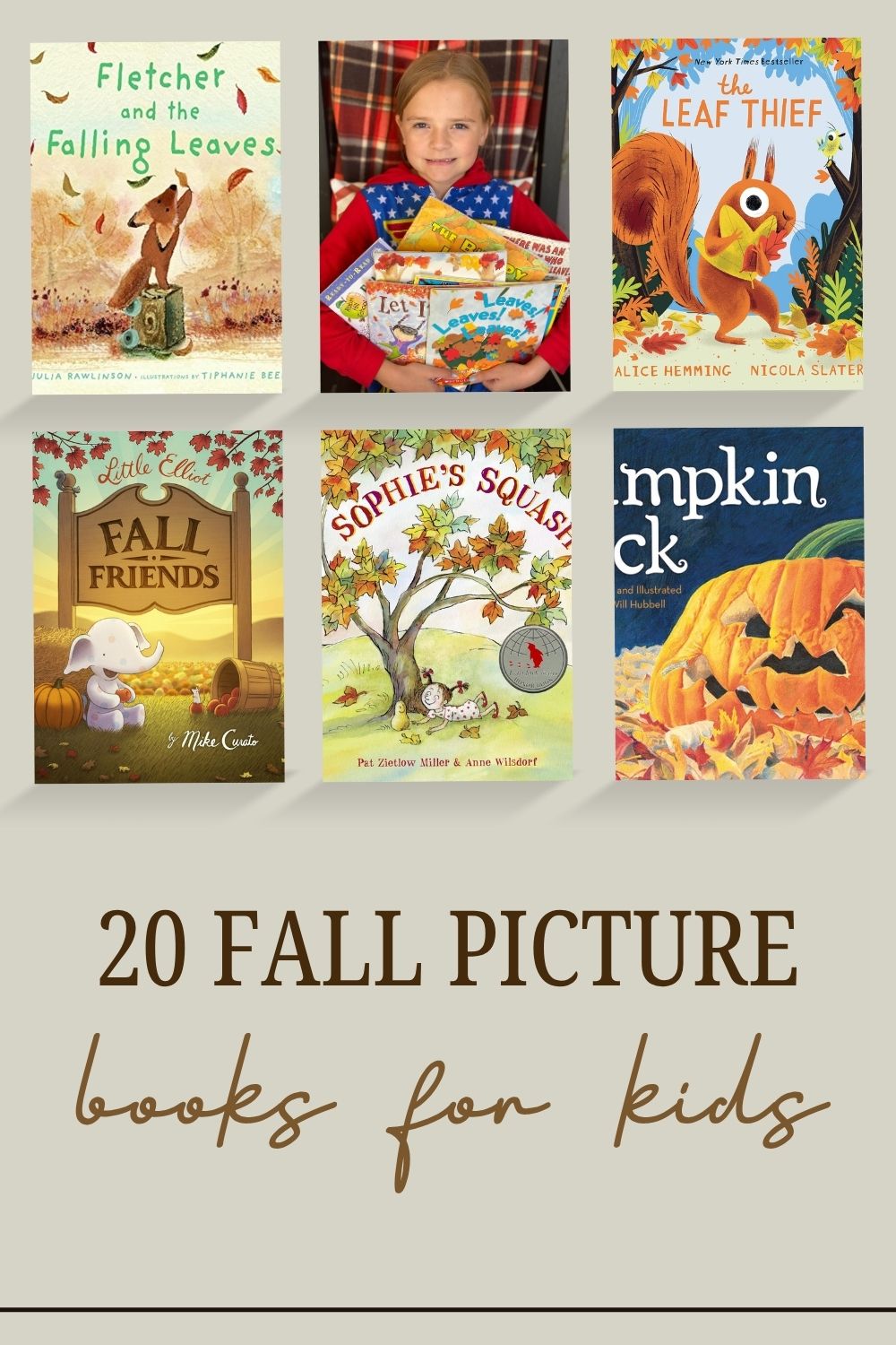20 Fall Picture Books for Kids pinnable image