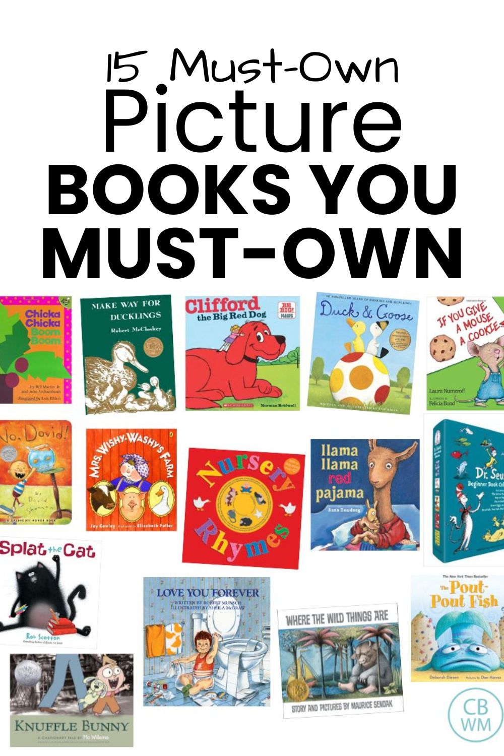 15 Must Own Picture Books pinnable image